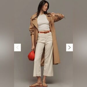 Maeve Cream Wide Leg Pants